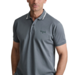Navy & Green ανδρικό μονόχρωμο polo 24EY.040/1PL