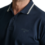 Navy & Green ανδρικό μονόχρωμο polo 24EY.040/1PL