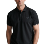 Navy & Green ανδρικό μονόχρωμο polo 24EY.040/2PL
