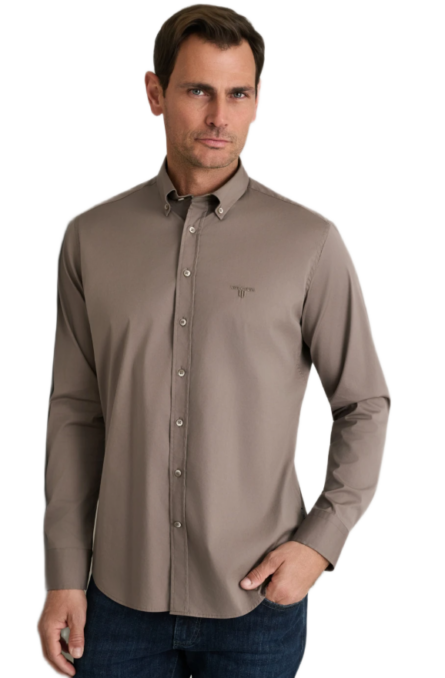 Navy & Green ανδρικό μονόχρωμο πουκάμισο Comfort Fit 24NG.SD61/1B.8