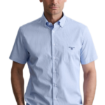 Navy & Green ανδρικό κοντομάνικο πουκάμισο Comfort Fit 24NG.B403/1B/SS