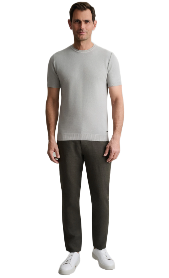 Navy & Green ανδρικό λινό παντελόνι απίετο 24KP.032/JG