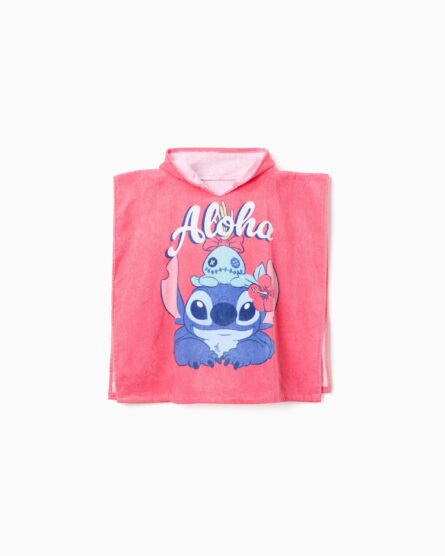 Zippy παιδικό πόντσο για κορίτσι με τον Stitch ZKGAC0405_26001