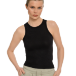 Bdtk γυναικείο αμάνικο rib tank top 1261-902223