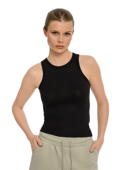 Bdtk γυναικείο αμάνικο rib tank top 1261-902223