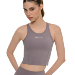 Bdtk γυναικείο αθλητικό αμάνικο crop top με τύπωμα bdtk studio 1261-908520