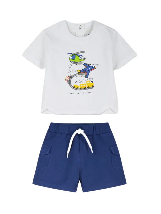 Energiers βρεφικό καλοκαιρινό σετ t-shirt/σορτς για μωρό αγοράκι 11-226459-0