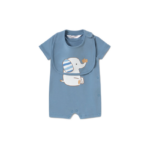 Mayoral Newborn φορμάκι πιτζαμάκι με σαλιάρα για μωρό αγόρι 26-01721