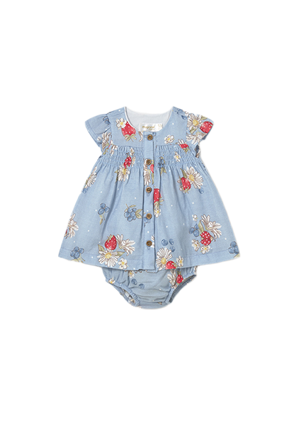 Mayoral Newborn βρεφικό φόρεμα για μωρό κορίτσι 26-01805