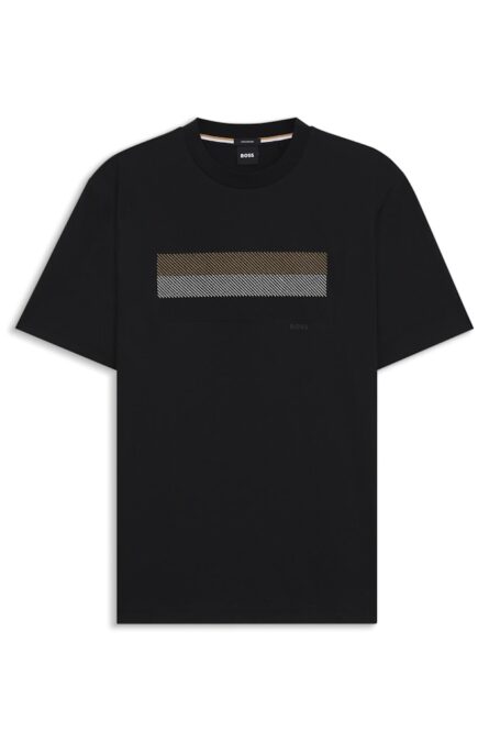 Boss C-Taut 10 ανδρικό t-shirt με ρίγες και λογότυπο 50556354