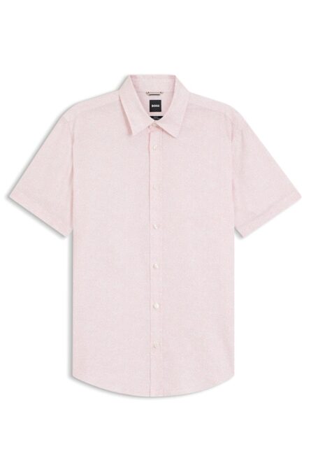 Boss ανδρικό κοντομάνικο πουκάμισο slim fit 50560724