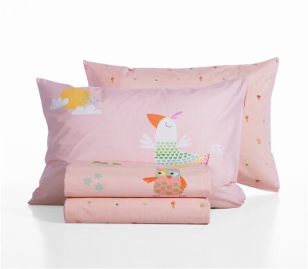 Nef-Nef Birds Mania σετ παιδικά σεντόνια μονά 170x260cm 039535