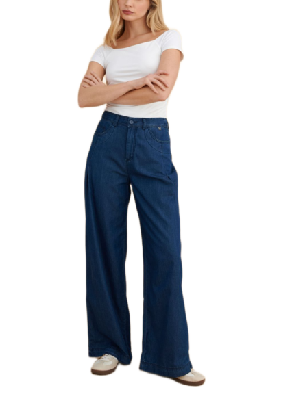 Attrattivo γυναικεία παντελόνα τζιν wide leg 9922983