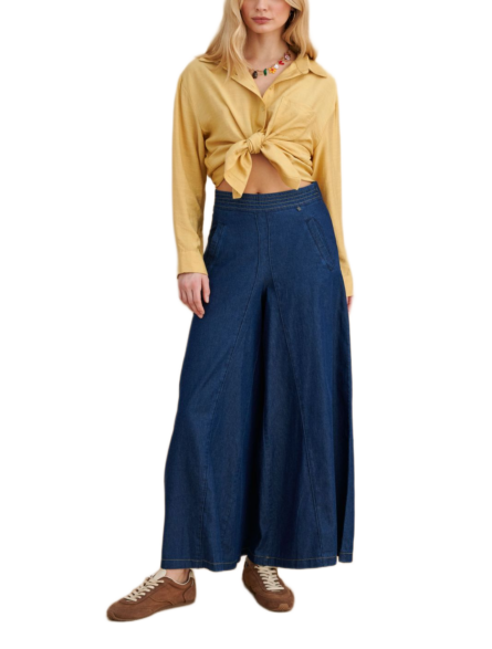 Attrattivo γυναικείο παντελόνι τύπου denim 91253019