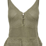 Only γυναικείο crochet αμάνικο μπλουζάκι 15369246