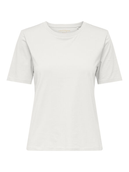 Only γυναικείο μονόχρωμο t-shirt 15371896