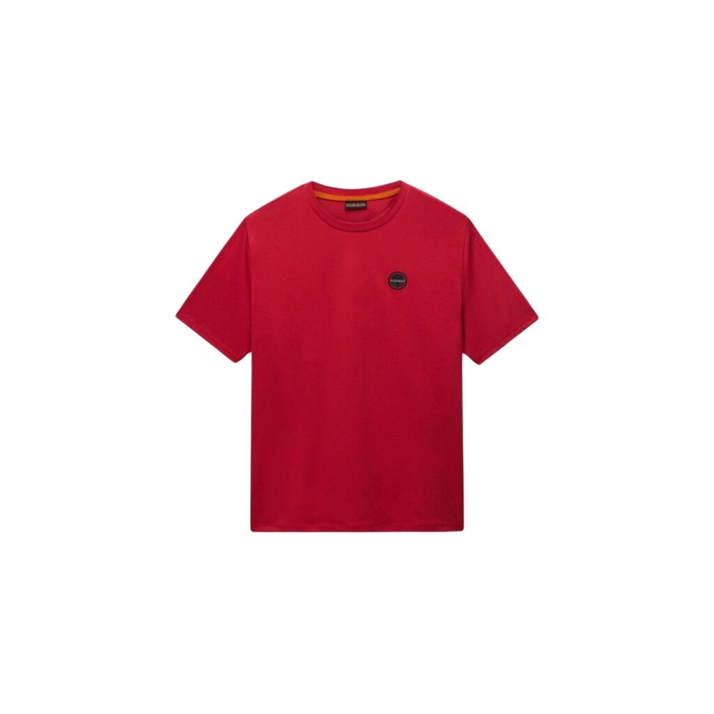 Napapijri ανδρικό μονόχρωμο t-shirt λογότυπο NP0A8949RAQ1