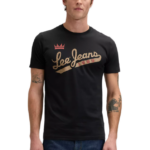 Lee Jeans Tee ανδρικό μονόχρωμο t-shirt με λογότυπο 112376474