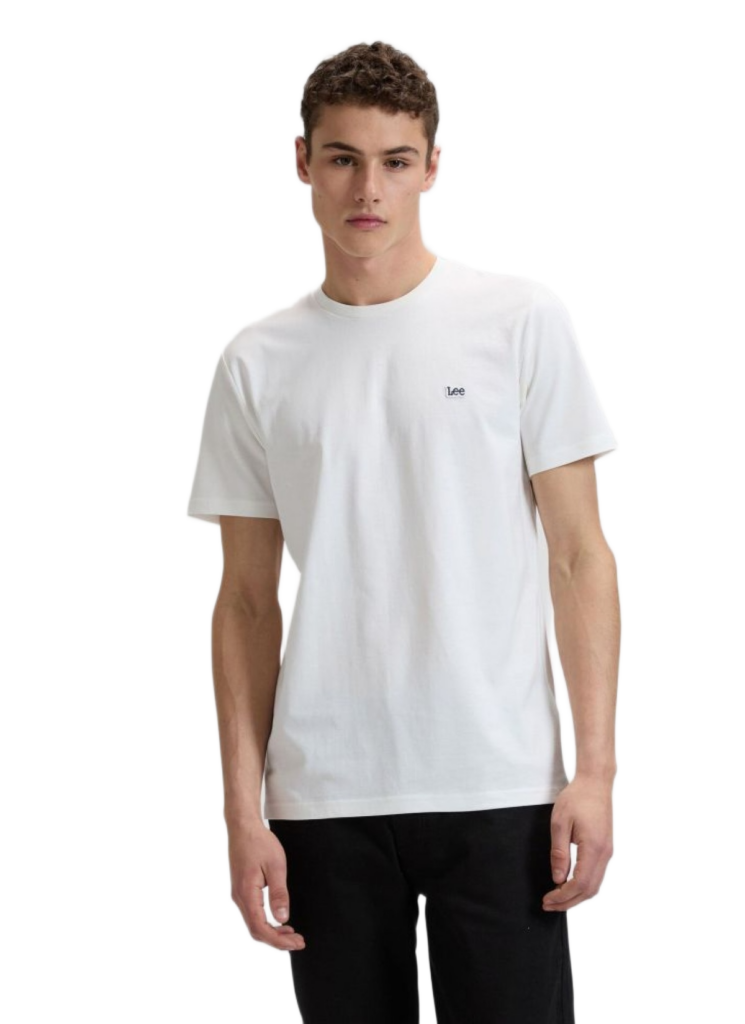 Lee Patch logo ανδρικό μονόχρωμο t-shirt με patch 112376605