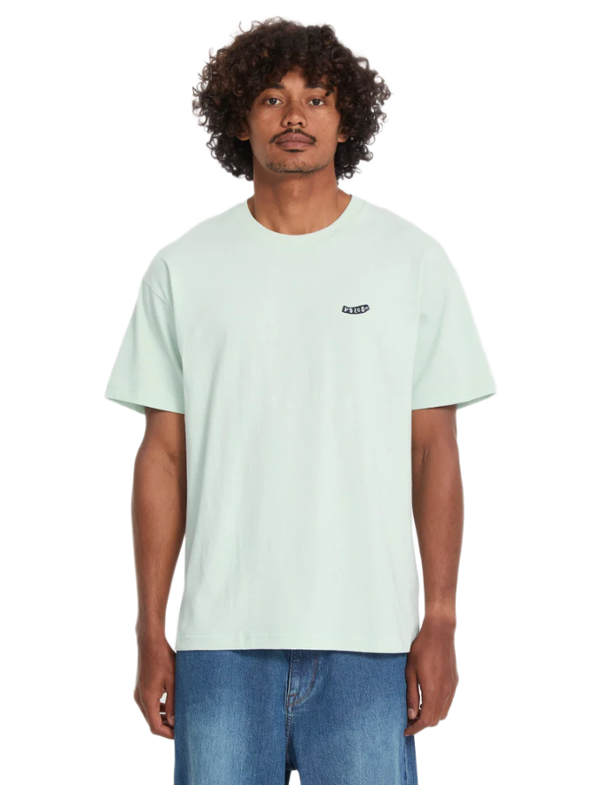 Volcom ανδρικό μονόχρωμο t-shirt με λογότυπο PISTOL STONE A4312675