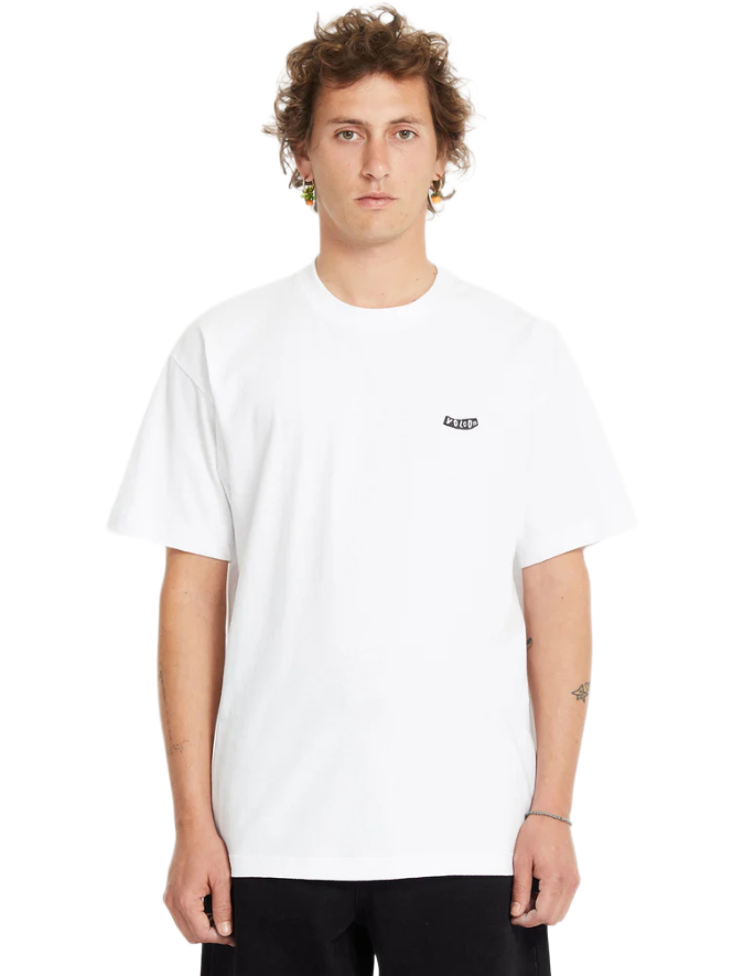 Volcom ανδρικό μονόχρωμο t-shirt με λογότυπο PISTOL STONE A4312675