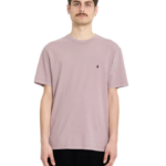 Volcom ανδρικό μονόχρωμο t-shirt με κεντητό λογότυπο SOLID STONE A5212610