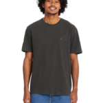 Volcom ανδρικό μονόχρωμο t-shirt με κεντητό λογότυπο SOLID STONE A5212610