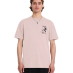 Volcom ανδρικό μονόχρωμο t-shirt με τύπωμα COMEDIE PW A5212615