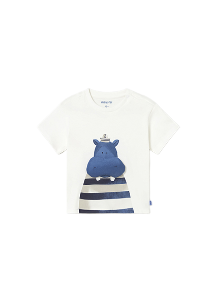 Mayoral Newborn μπλουζάκι με απλικέ για μωρό αγόρι 26-01011 Mayoral Newborn μπλουζάκι με απλικέ για μωρό αγόρι 26-01011