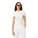 Lacoste γυναικείο t-shirt με λογότυπο slim fit 3TF5538