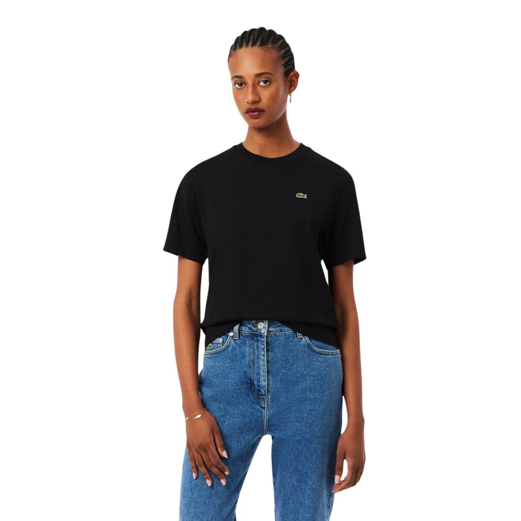 Lacoste γυναικείο t-shirt με λογότυπο relaxed ft 3TF7215 Lacoste γυναικείο t-shirt με λογότυπο relaxed ft 3TF7215