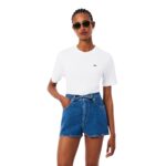 Lacoste γυναικείο t-shirt με λογότυπο relaxed ft 3TF7215