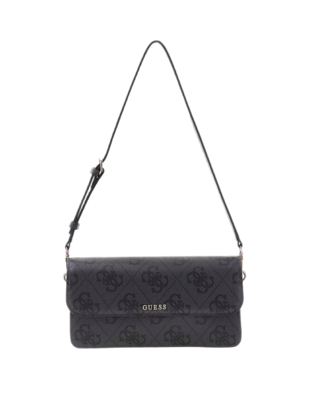 Guess γυναικεία τσάντα ώμου με λογότυπο 4G Sadie Flap HWOS8118190