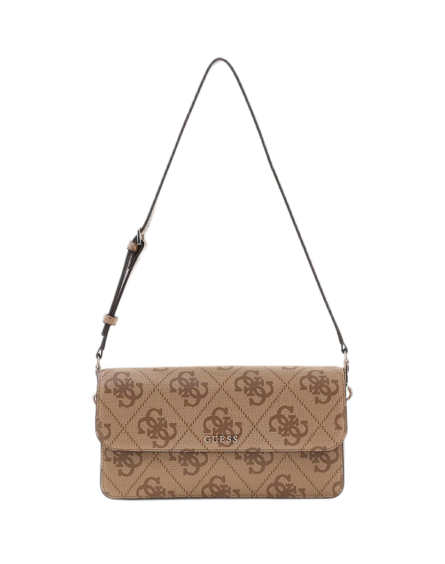 Guess γυναικεία τσάντα ώμου με λογότυπο 4G Sadie Flap HWOS8118190