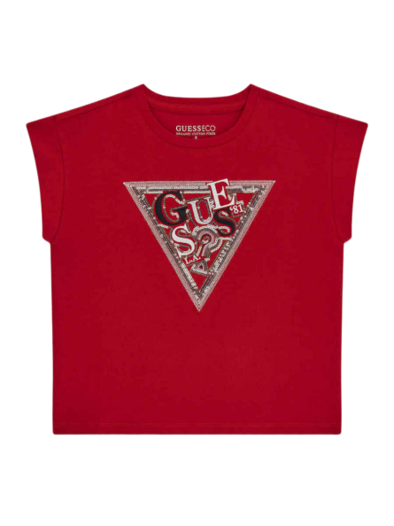 Guess παιδικό t-shirt με πούλιες για κορίτσι J6RI04K6YW4