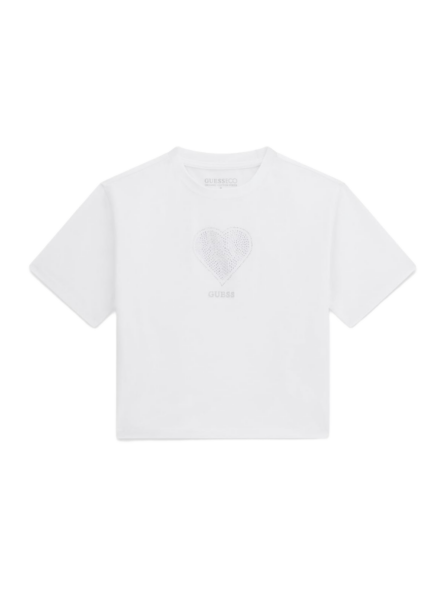 Guess παιδικό t-shirt με στρας για κορίτσι J6RI05K6YW4