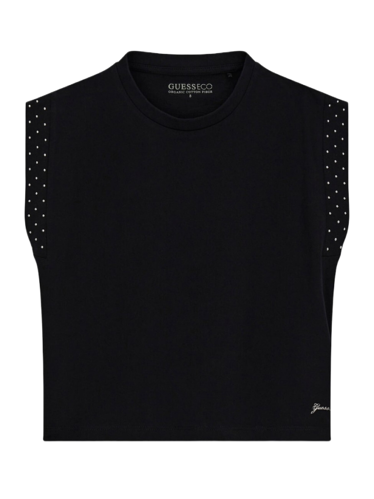 Guess παιδικό αμάνικο t-shirt με στρας για κορίτσι J6RI07K8HM4