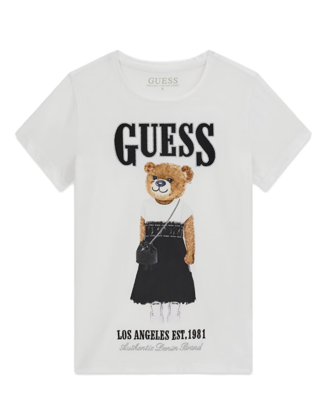 Guess παιδικό t-shirt  teddy bear για κορίτσι J6RI10K6YW4