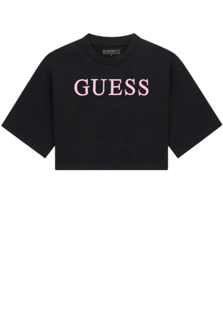 Guess παιδικό crop t-shirt λογότυπο για κορίτσι J6RI11KCNQ4