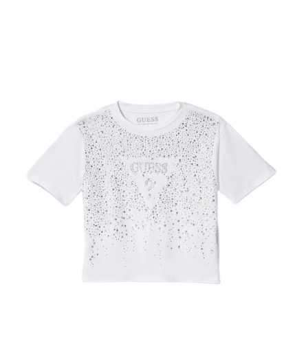 Guess παιδικό t-shirt με στρας για κορίτσι J6RI37K6YW4