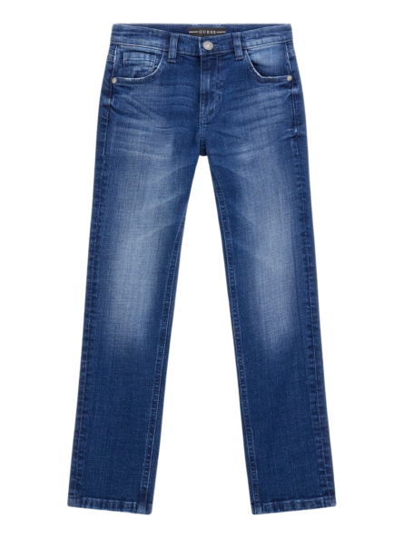 Guess παιδικό τζιν παντελόνι για αγόρι straight L3YA04D52Z0