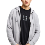 Funky Buddha ανδρική ζακέτα φούτερ με κουκούλα the essentials FBM013-002-06