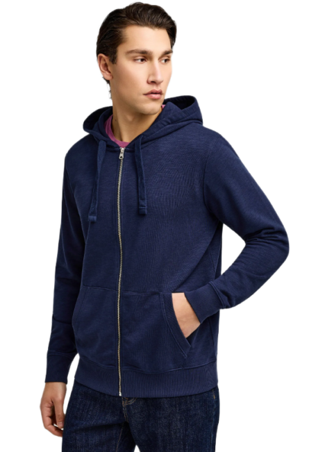 Funky Buddha ανδρική ζακέτα φούτερ με κουκούλα the essentials FBM013-002-06