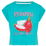 Funky Buddha γυναικείο αμάνικο κοντό t-shirt με τύπωμα FBL013-151-04