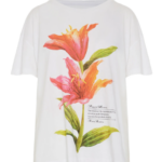 Funky Buddha γυναικείο loose t-shirt με τύπωμα FBL013-152-04