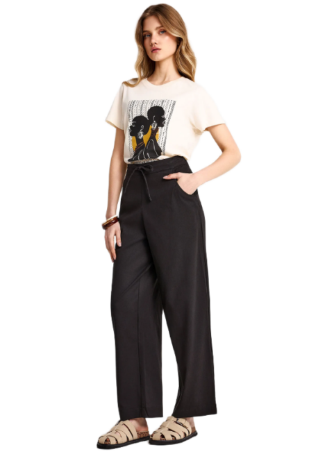 Funky Buddha γυναικείο casual παντελόνι FBL013-102-02