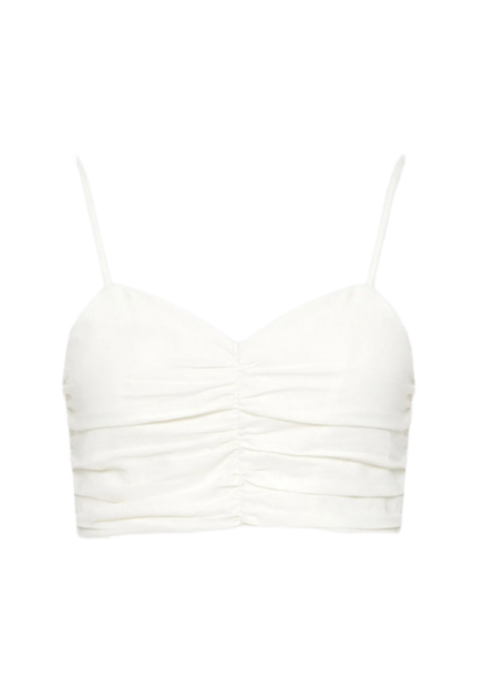 Funky Buddha γυναικείο εφαρμοστό cropped τοπ FBL013-123-17