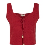 Funky Buddha γυναικείο embroidery crop top FBL013-126-17