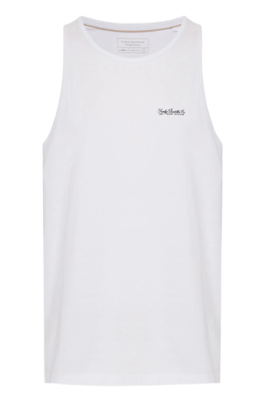 Funky Buddha ανδρική αμάνικη μονόχρωμη μπλούζα FBM013-003-04