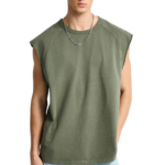 Funky Buddha ανδρικό oversized αμάνικο t-shirt FBM013-007-04